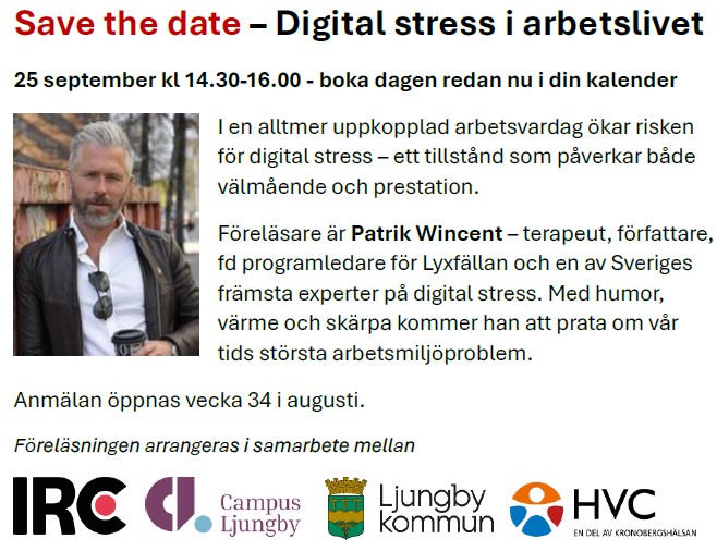 Save the date - Digital stress